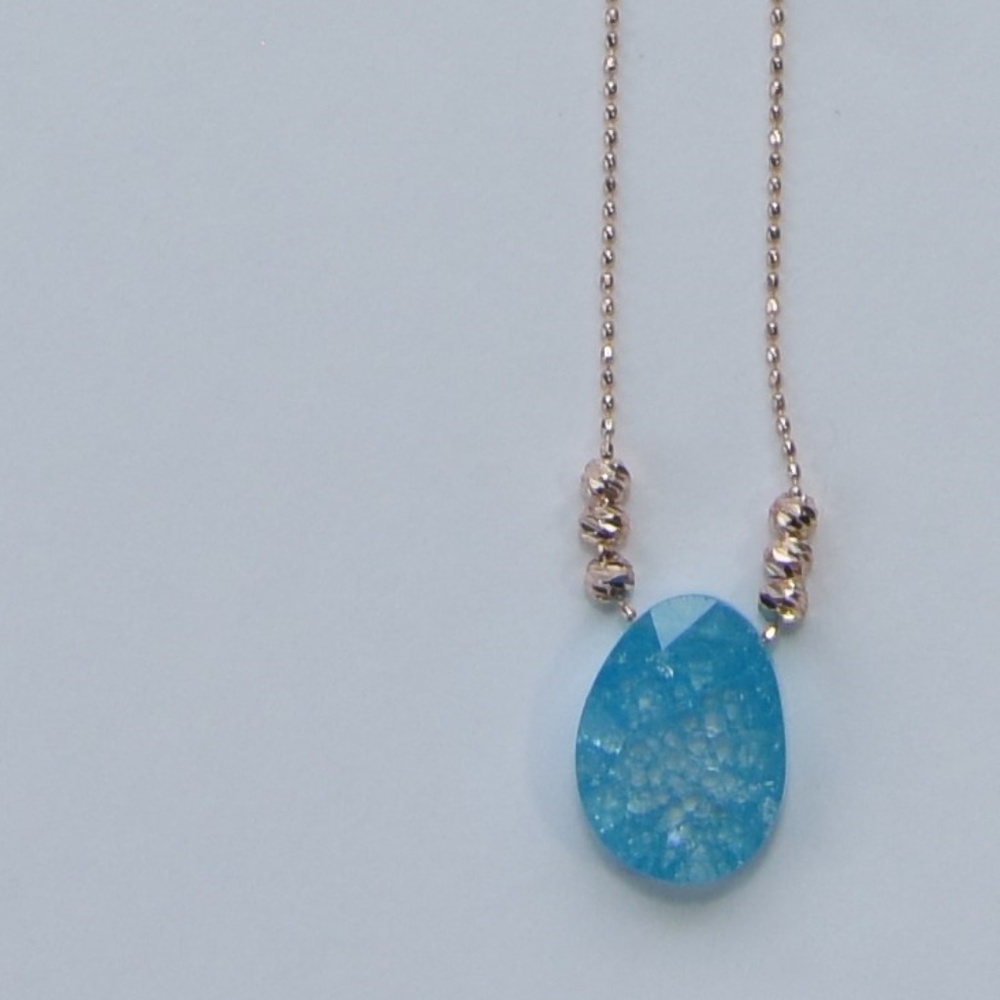 Green cubic zirconia necklace - Picture 7 of 7